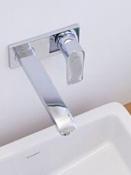 Смеситель Hansgrohe Metris 31085000 для умывальника, встраиваемый, двухсекционный, излив 165мм, хром — изображение 2