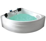 Акриловая ванна Gemy (1500х1500) гидромассажная, с хромотерапей G9041 K