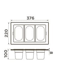 ��������� Omoikiri  DC-04-3 IN, ����������� ����� 4999087