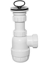 Сифон бутылочный McAlpine (1 1/2"х40мм) укороченный, выпуск, пробка MRSK2
