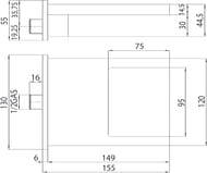 ����� ��� ������ ��� ���� Bossini Bocca Cascata XL ���������, ���� E88500.030