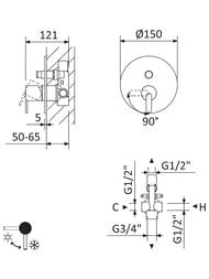 ��������� Cezares LEAF-VDIM-L-01 ������������, �������������, � ������ ������, ����