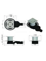 ���� ������� BERGES PLATZ Norma 150�150, ������ ������, ������� ������ S-����� D50 H60, 092159