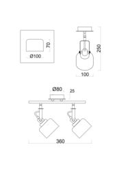 ���� Freya Evette (���� �����) FR5042CW-02B, IP 20, ������