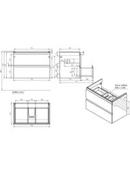 ����� ��� �������� ��������� Cersanit MODUO 80 ��� �������� MODUO 80 �����    64141