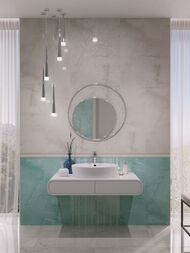 ����� Gracia Ceramica Stazia turquoise decor 02 (300�900) ��������� (��.)