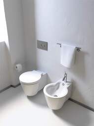 Унитаз подвесной DURAVIT STARCK 1 410х575х320 горизонтальный выпуск, крепление Durafix 0210090064