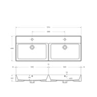 �������� ������������ Cezares 1200�465�120 2 ����, �������, � ����������, ����� CZR-MIL-120-2-LVB
