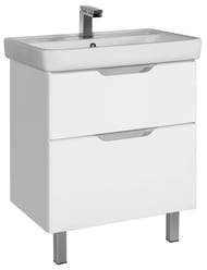 Тумба под умывальник Dreja Q Plus 70 (645х435х670) напольная, белая 99.0005