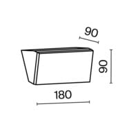 ��������� ���������� Maytoni Brick (����) O436WL-L10GF3K, 3000K 10�� IP 54, ������