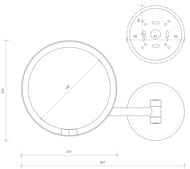 ������� ������������� Decor Walther JUST LOOK WD d.21.5��, ���������, 5�, ���� 0122400