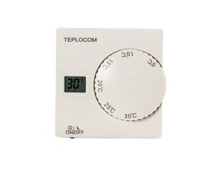 Термостат Бастион TEPLOCOM TS-2AA/8A LCD дисплей, комнатный проводной