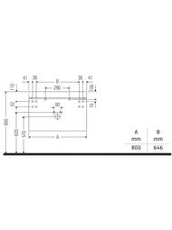 ����� c ��������� Duravit Brioso (800�480�613) ���������, 1 ���.��� ����., ������ ������ BR4606O1021