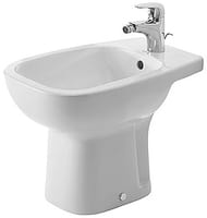 Биде напольное DURAVIT D-CODE 350х540х385 отверстие под смеситель, перелив, крепление 22381000002