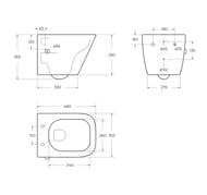 ������ ��������� BelBagno DUE 355x480x365 ������������, � �����. ����, ������� �/� BB3103CHR-BS/SC