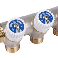 Коллектор распределительный STOUT 3/4", 4 отвода 1/2" SMB 6851 341204