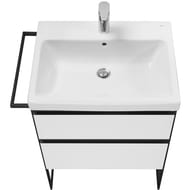 Тумба под раковину Roca Domi 60 (585x453x515) 2 ящика, белый глянец A857458806