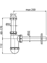    Alcaplast A430    1 1/4"/32