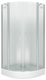 Уголок душевой GOOD DOOR BAS PANDORA R-80-C-CH (80х80) полукруглый, без поддона