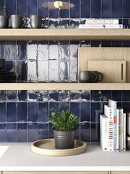 Плитка настенная EQUIPE MANACOR Ocean Blue (75х150) синяя 26910 (кв.м.) — изображение 2