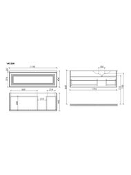 ����� ��� �������� Sancos Very VR120RCE 1195�445�406 ���������, ������, 1 ����, ����: Beige soft