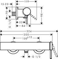 ��������� Hansgrohe Finoris 76620700 ��� ����, ������������, ���������, ������� �����