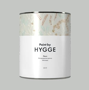 Интерьерная краска HYGGE Fleurs (7%) база А 0,9л, RAL7035 (шт.)