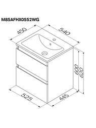 ����� ��� �������� AM.PM X-Joy (525�600�445) ���������, 2 �����, ����� ������ M85AFHX0552WG