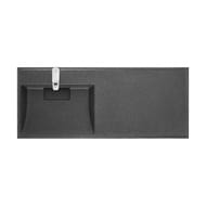 Раковина Aquaton Лондри 105 1A72833KLH21L 1050x500x150 д/стир.маш., литой мрамор, левая, графит