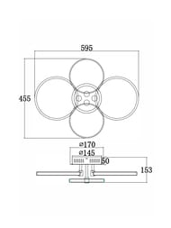 ���������� ������-����� Freya Gritta Market (���������������) FR10018CL-L40W,4000K,90Ra,220/240V,IP20,���