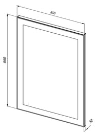 ������� Dreja Kvadro (850�850) � LED ����������, ������������ ����������� 77.9012W