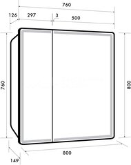 ���������� ���� Dreja Point 80 (800�800�150) � ����������, � ��������, 2 ������, ����� 99.9034