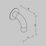 ��������� ���������� Maytoni Sleek (����) O477WL-L2GF3K, 3000� 2�� IP 65, ������