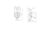 Насос циркуляционный GRUNDFOS New ALPHA2 25-40 180 с гайками 99420002