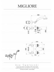   / Migliore AXO SWAROVSKI ,  ML.AXO-602F.DO
