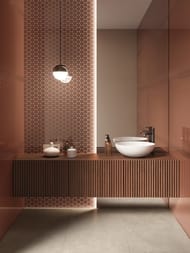 Керамогранитная плитка ITALON Eternum Glass Coral Lux (800х1600х9) пол., корица 610015000673 (кв.м.)
