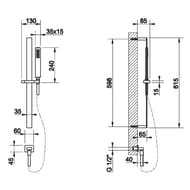   Gessi Rettangolo 20142.031  615 ,  , , , 