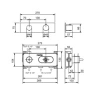 ��������� ��� ���� Fantini Lame 8713G572B ���������, ������������, ������� �����, ������ �������