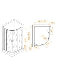 ������� ������ RGW Passage PA-61 (800�1000�1850) �����., ������ 6�� ����������/���� 41086180-11