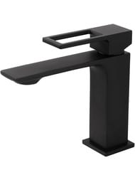 Смеситель на раковину BelBagno LUCE LUC-LVM-NERO однозахватный, с донным клапаном, черный матовый — миниатюра 1