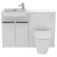 Унитаз приставной Ideal Standard i life S 355х480х400 соло, безободковый, белый T459401