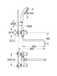 ��������� Grohe Costa S 2679210A ��� �����, �������, ���������� ����� 300��, � ���.����� Tempesta