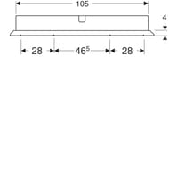 �������-���� Geberit ONE 500.496.00.1 1150�1000�160 � ����������, 3 ���������� ������, ���. ��������