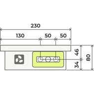 Конвектор внутрипольный Gekon Vent с решеткой UNA H08 L230 T23 (без клапана) GDTL0.00823023/UNA/NV