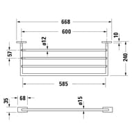    DURAVIT Karree :  0099621000