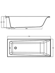 ����� ��������� Cersanit LORENA (1700�700�445) �������������, ����� 63323/64265