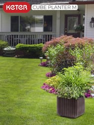  KETER CUBE PLANTER M 50.5  (40x40x40), 