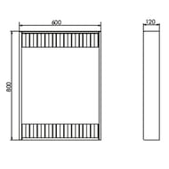 �������-����� COMFORTY �������-60 (600�800�120) � ����������, ����� �������  00-00001278