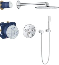 Душевая система Grohe Grohtherm SmartControl 34705000 термостат на 3 положения, верхний и ручной душ