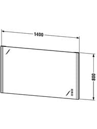 ������� Duravit XSquare 1400x800�33 2 ������ ���������, ������, ��������, ��������� ������ XS701600000